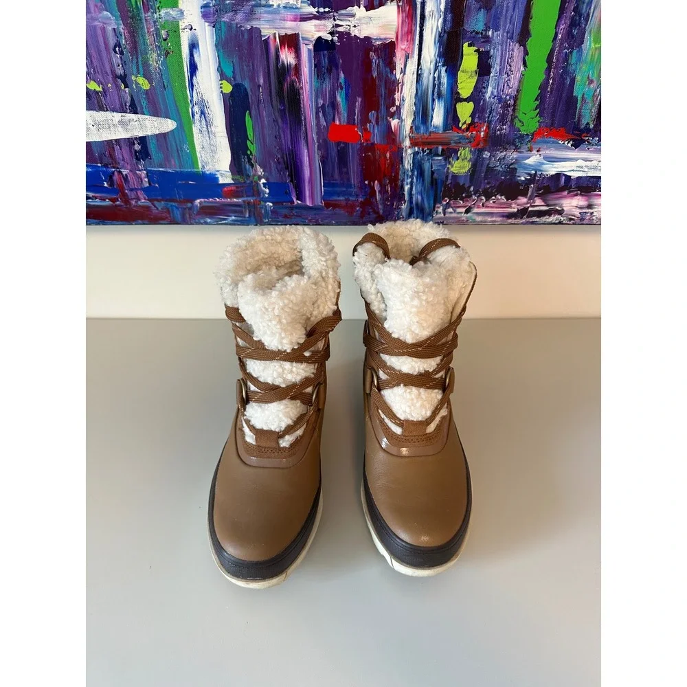 Sorel Kinetic Conquest Winter Waterproof Leather Boots | Size 6